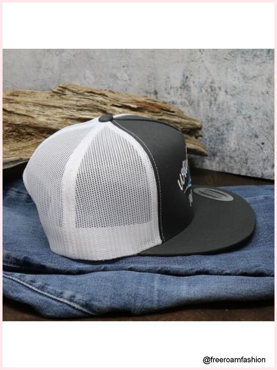 Vintage Western Trucker Hat with Script Embroidery - Adjustable Snapback main image 5